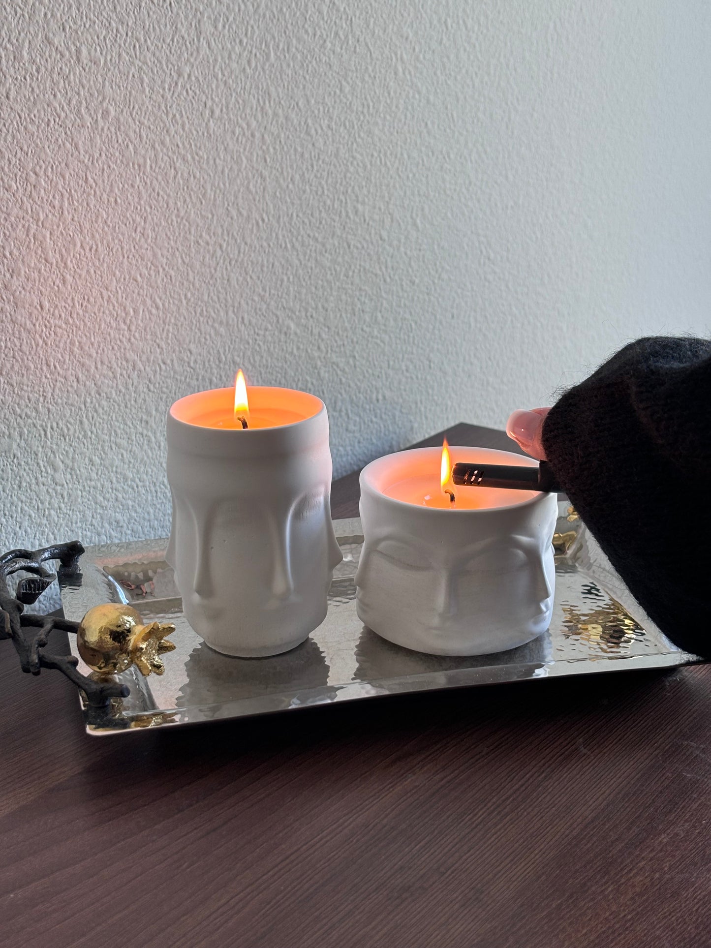 Face Jar Candle Set