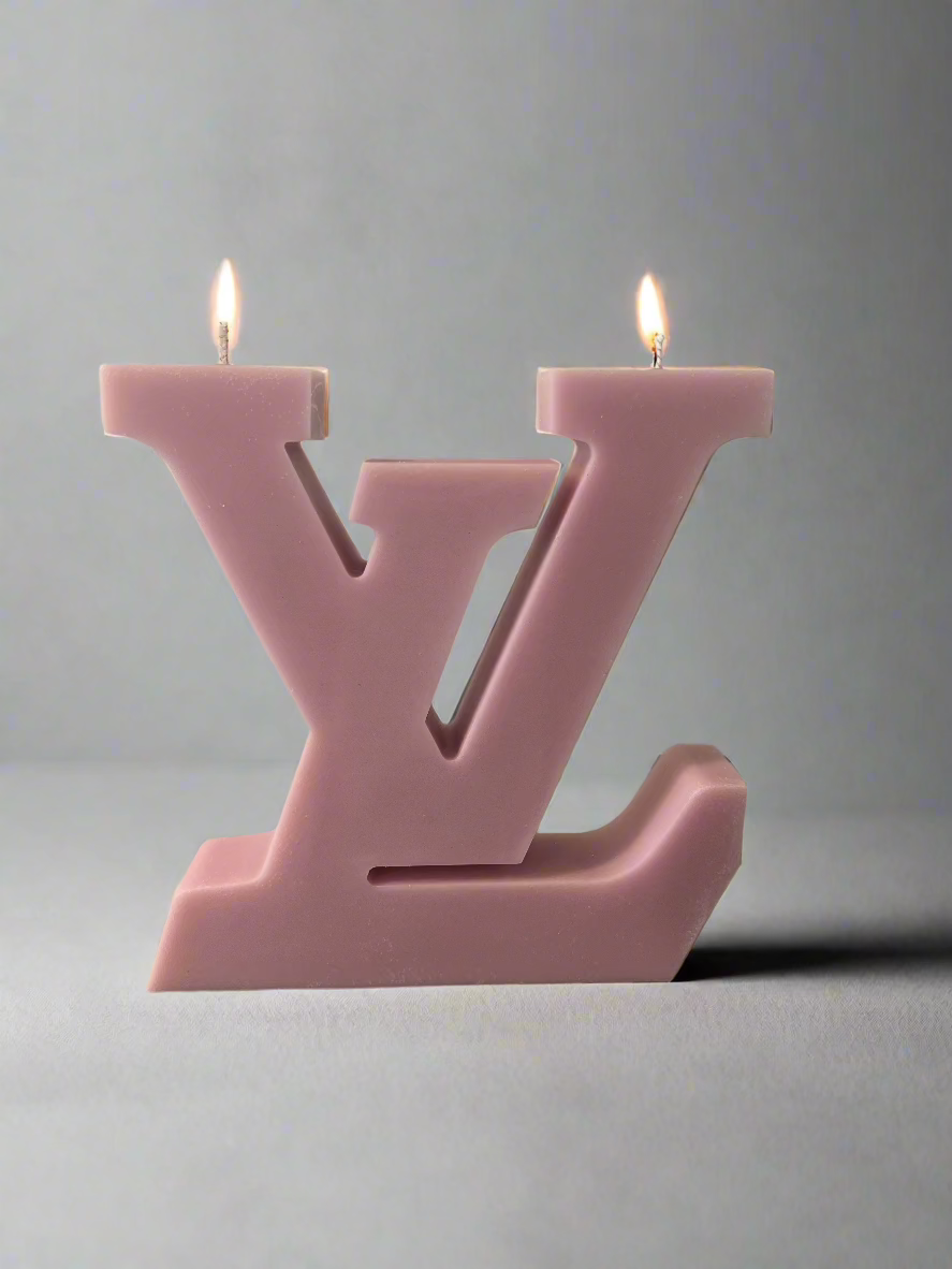 L V Logo Scented Candle