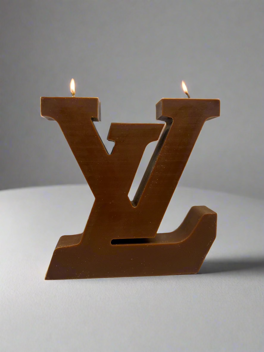 L V Logo Scented Candle