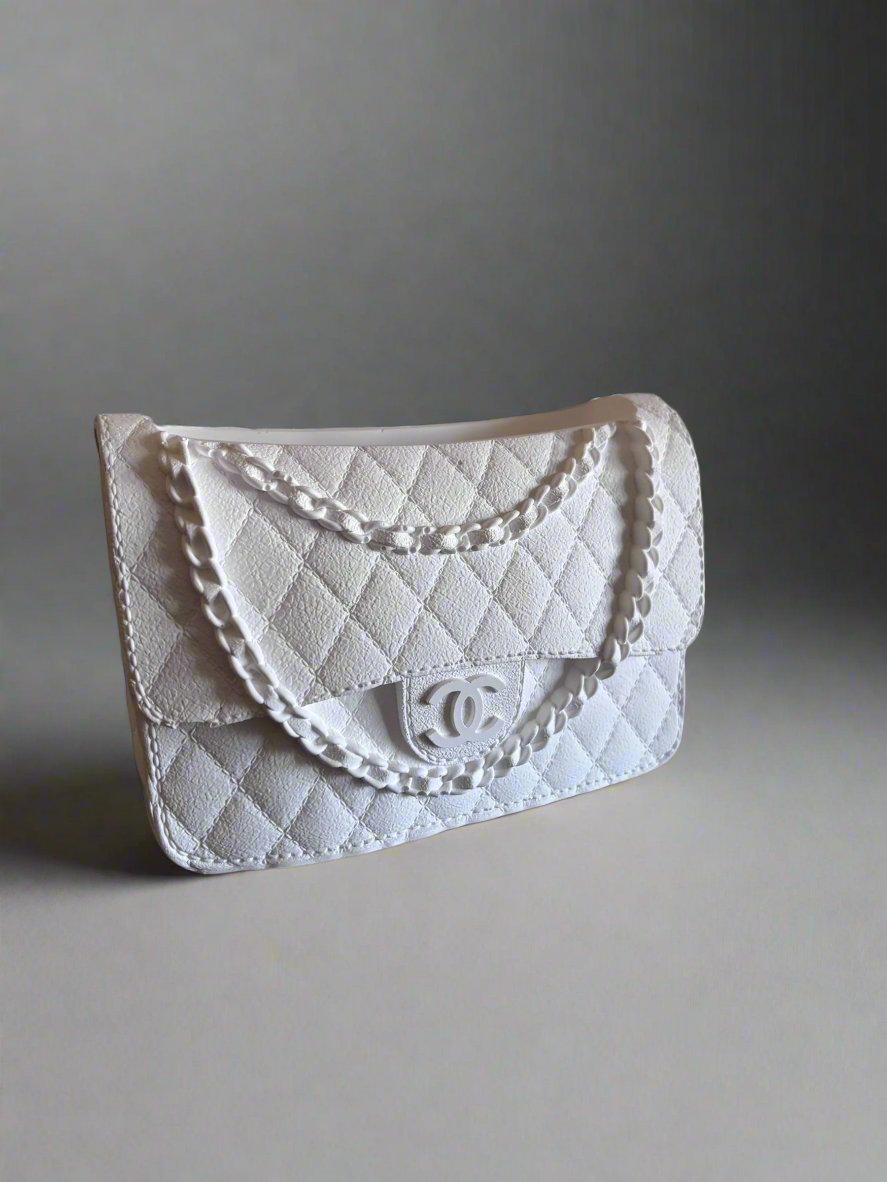 CC Purse with Chain Vase