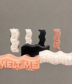 Wavy Pillar Scented Candles - Melt me, Fuck off, Oh shit