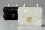 Medium Abstract C Candle
