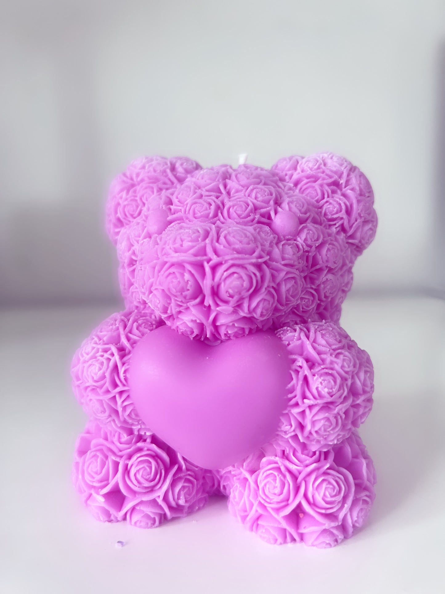 Floral Teddy Candle