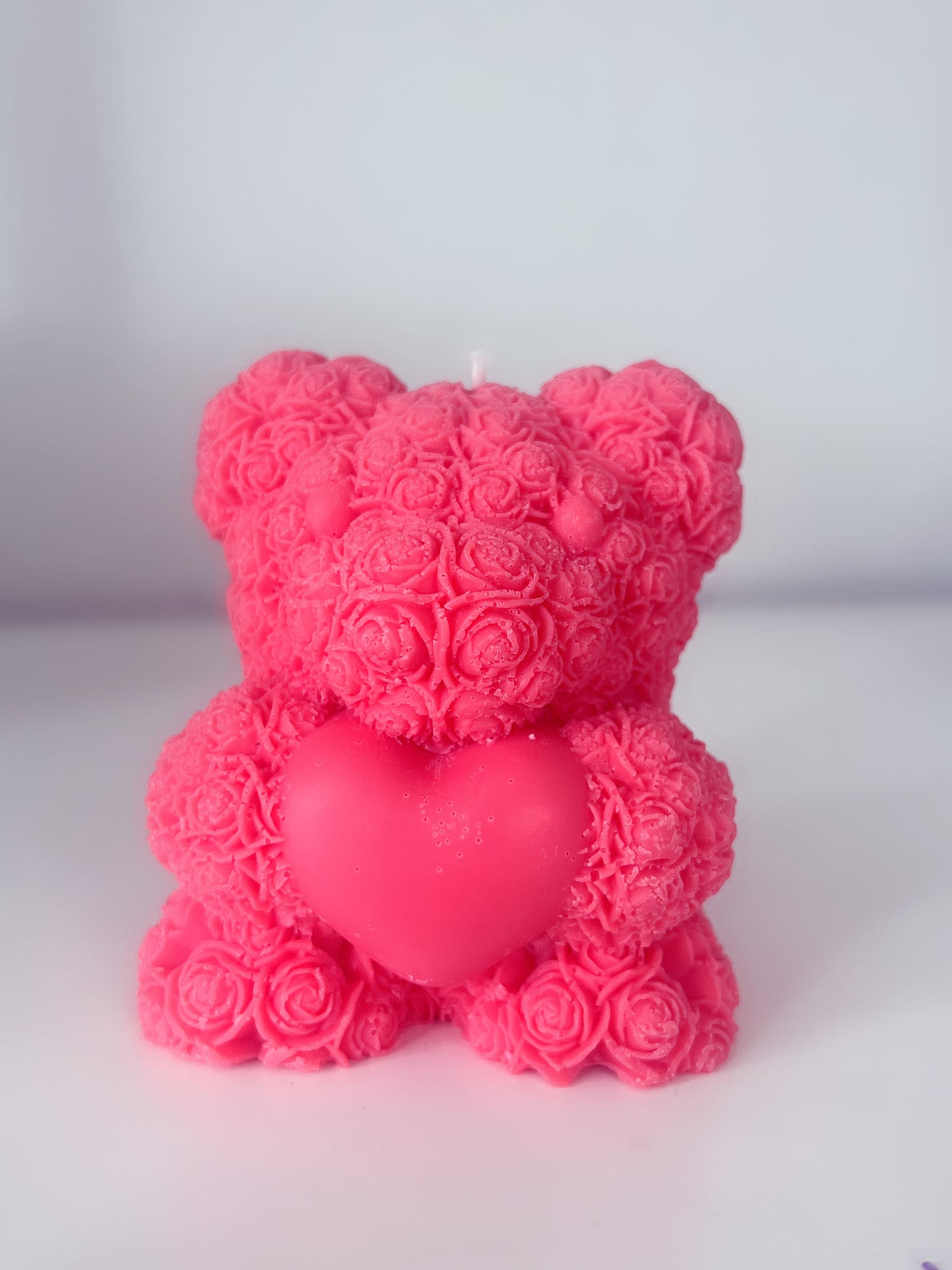 Floral Teddy Candle