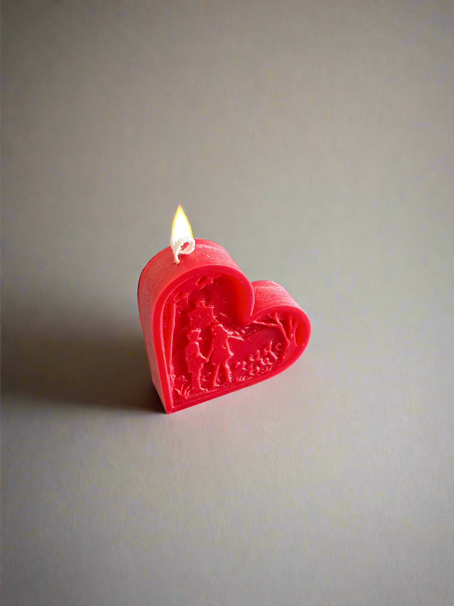 Valentine Heart Candle