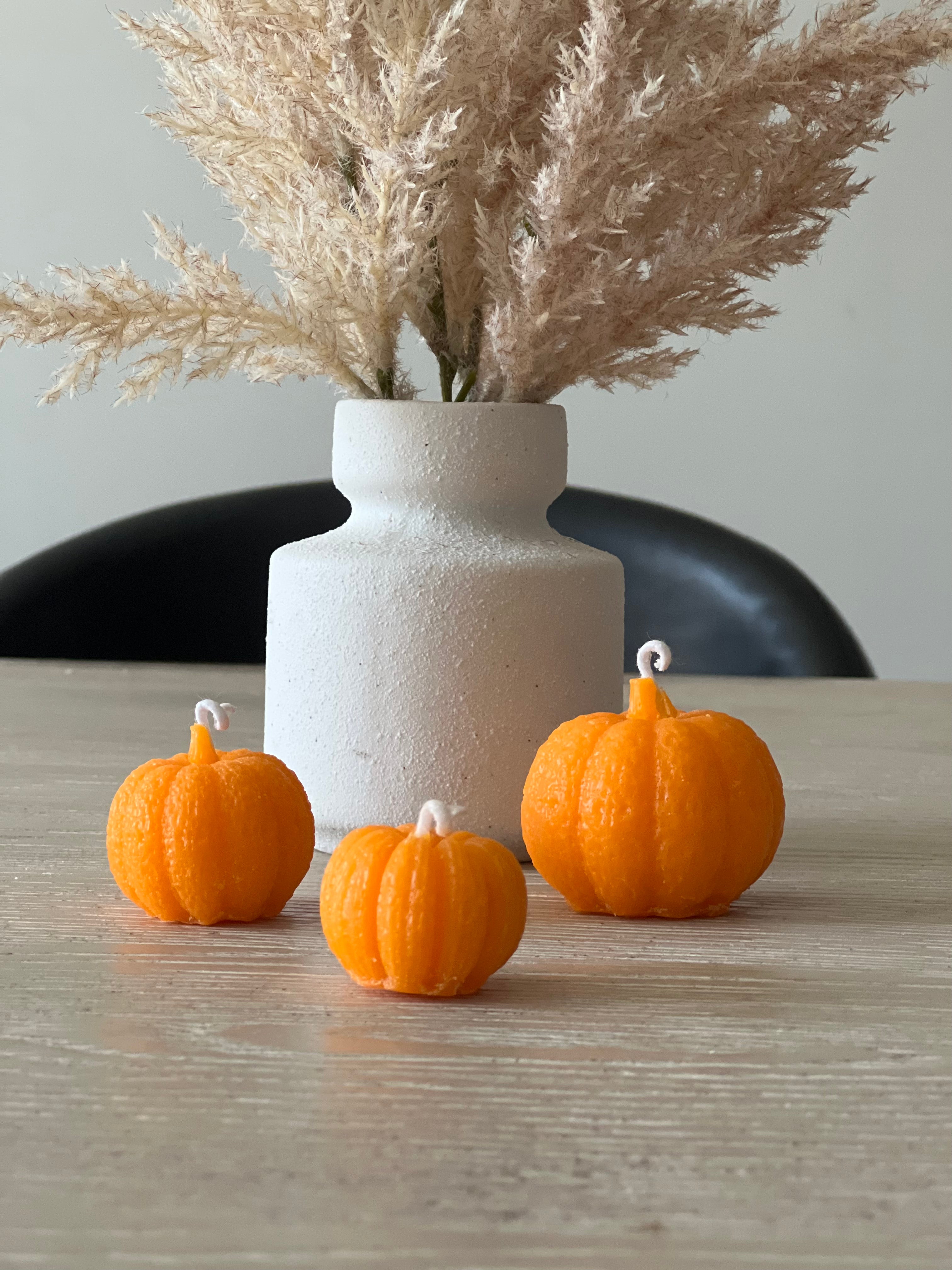 Set of 3 Mini Pumpkin Candles