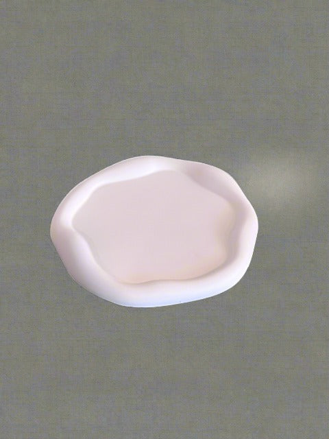 Ceramic Round Tray for Jewelry Display and Key Storage