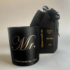 "Mr." A Black Jar Candle for Him - Muscular scented candles 14 oz