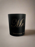 "Mr." A Black Jar Candle for Him - Masculine scented candles 14 oz