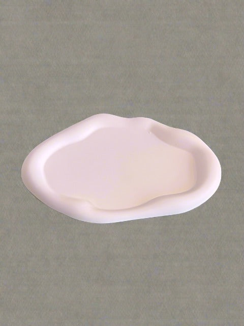Ceramic Oval Tray for Jewelry Display and Key Storage