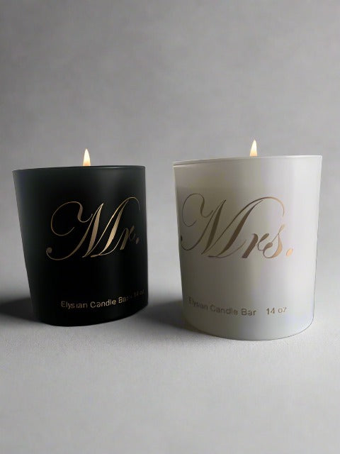"Mr." A Black Jar Candle for Him - Muscular scented candles 14 oz