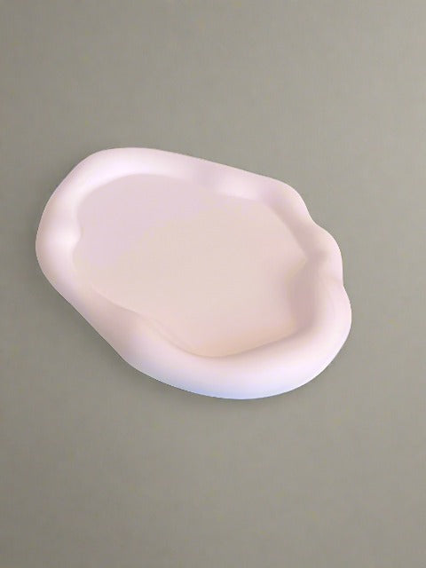 Ceramic Oval Tray for Jewelry Display and Key Storage