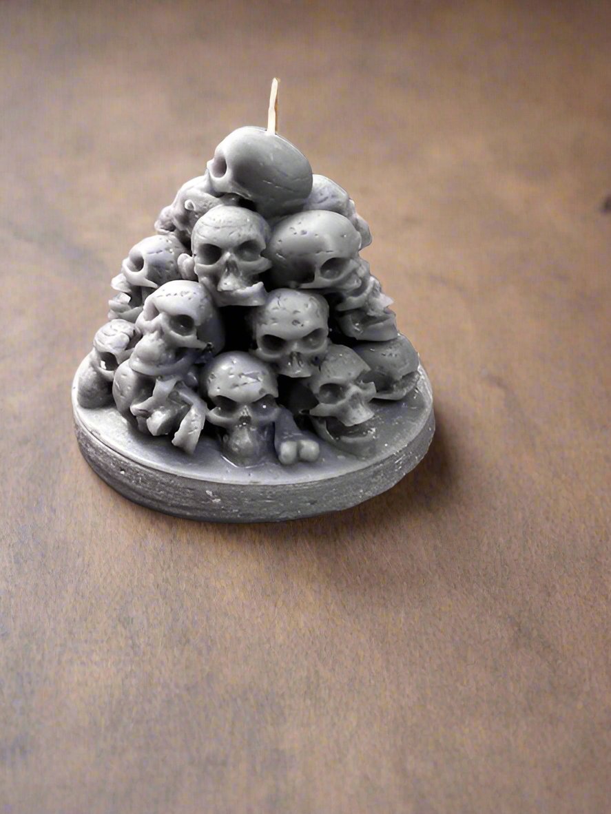 Stacked Skull Halloween Scented Candle