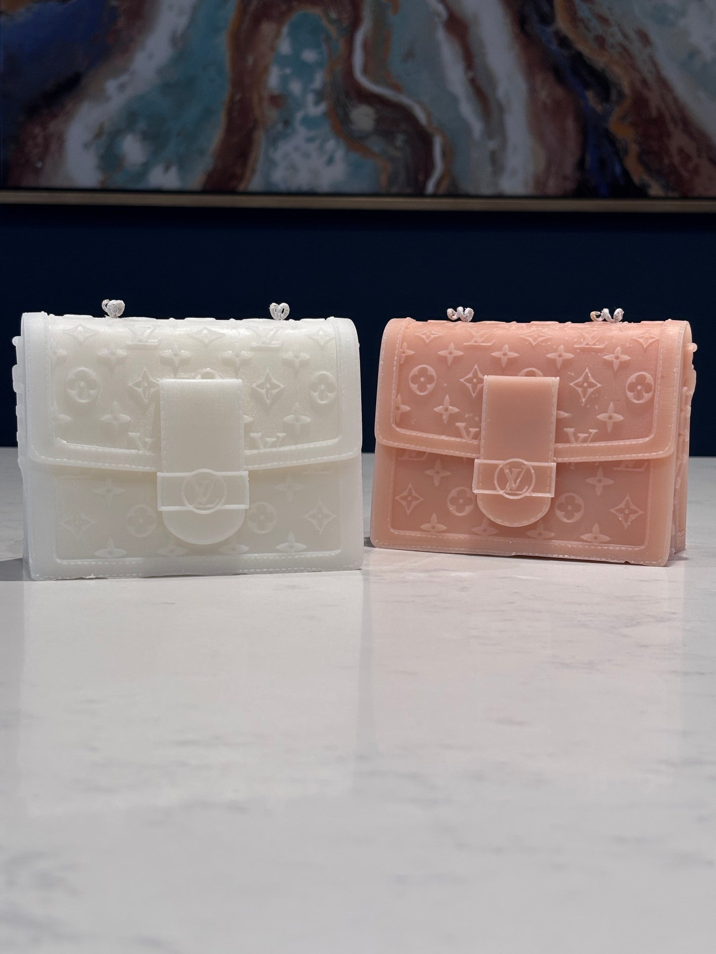 LV Purse Candle