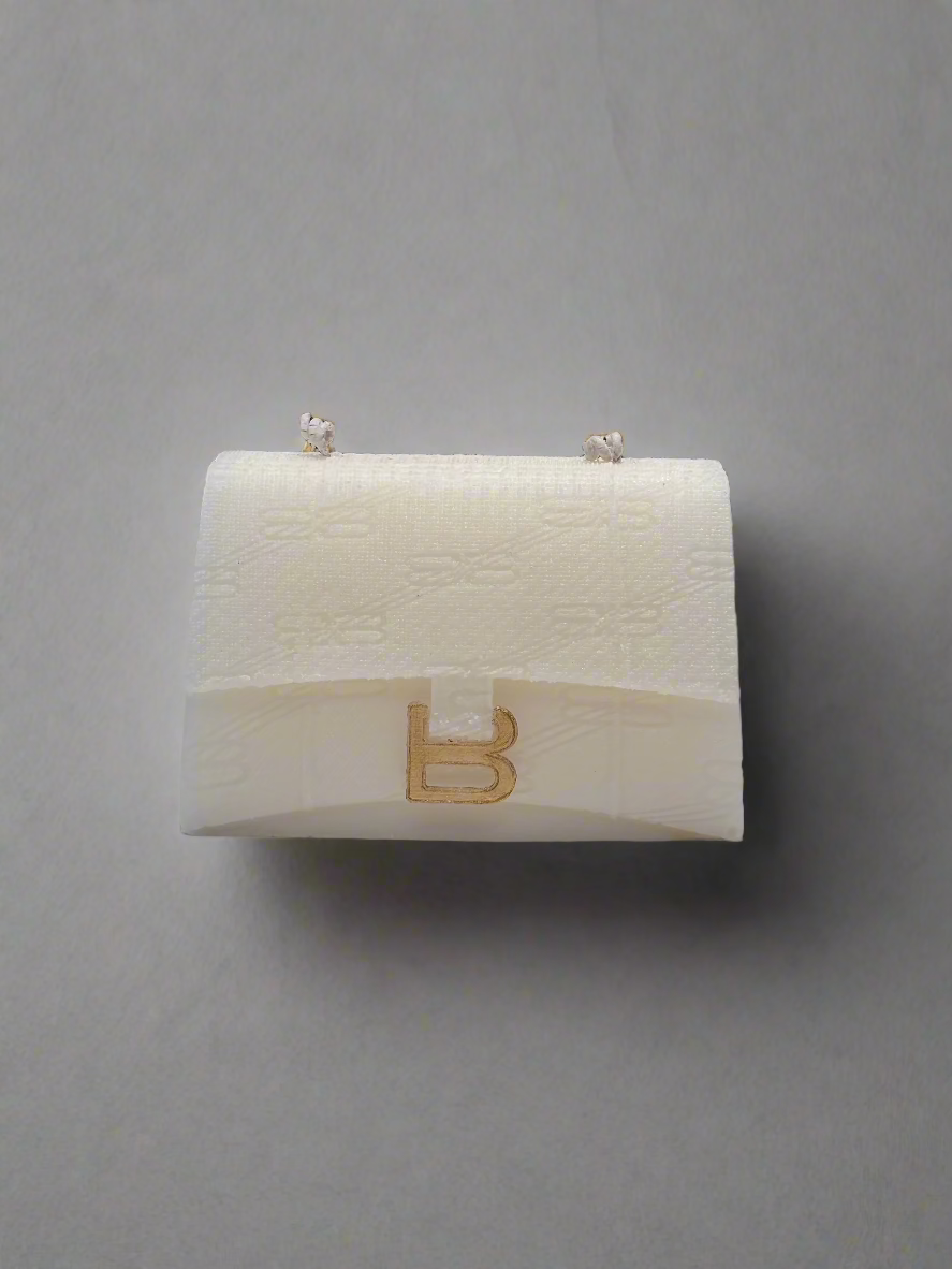 Abstract B Shaped Candle