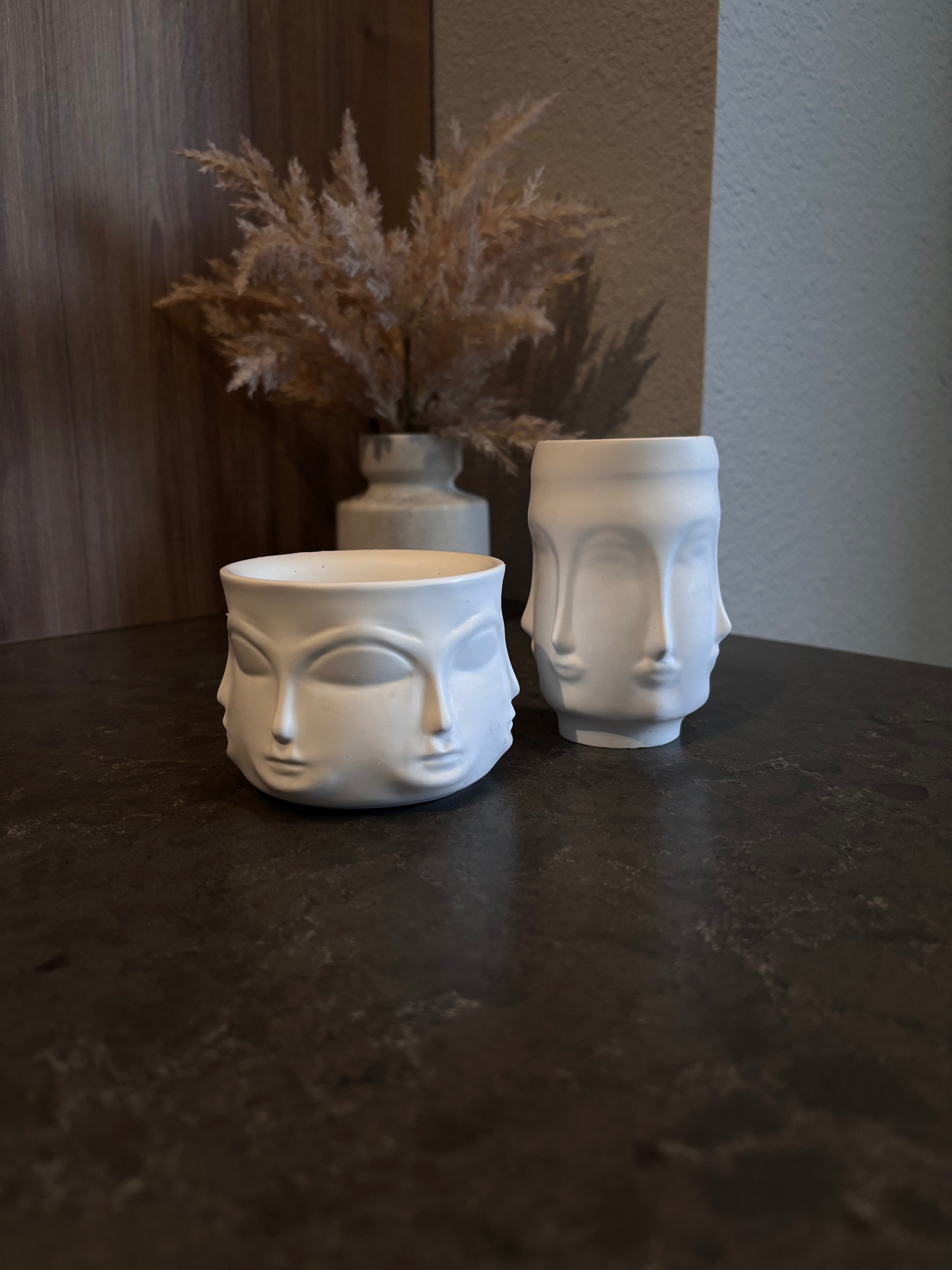 Face Jar Candle Set