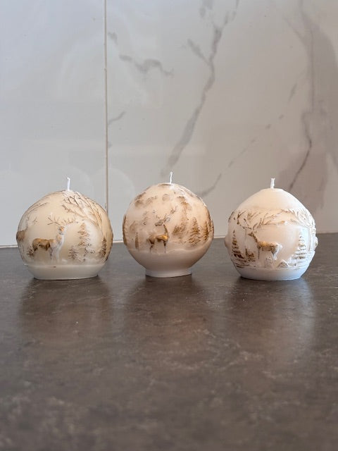 Christmas Ornament Candle – Set of 3