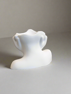 Ceramic Face Vase Artistic Head Vase for Decoration Women Face